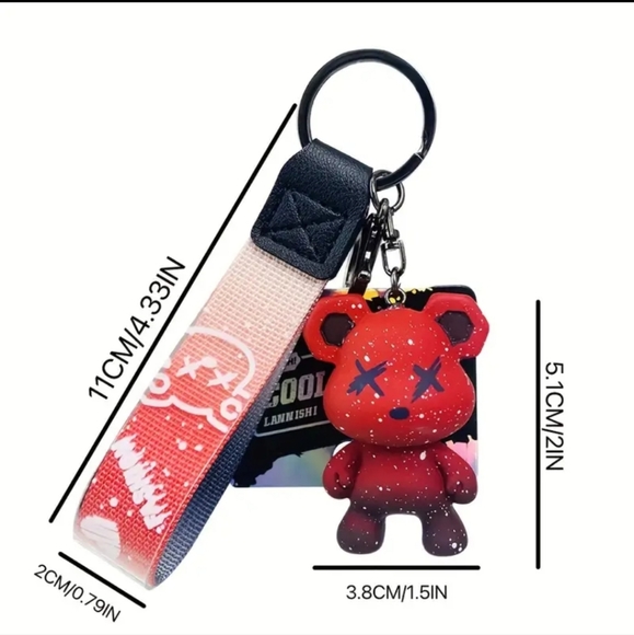 🆕️ Color Changing Bear Keychain/Wristlet - Picture 2 of 3